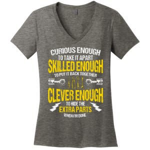 Curious Enough To Take It Apart Women's V-Neck T-Shirt