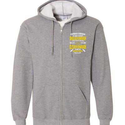 Curious Enough To Take It Apart Full Zip Hoodie