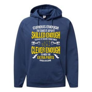 Curious Enough To Take It Apart Performance Fleece Hoodie