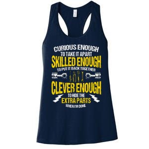 Curious Enough To Take It Apart Women's Racerback Tank