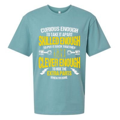 Curious Enough To Take It Apart Sueded Cloud Jersey T-Shirt