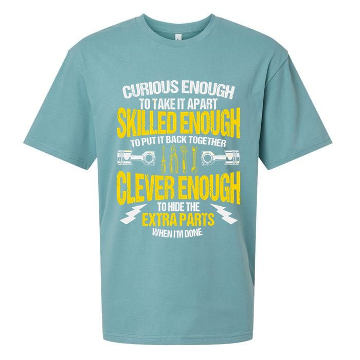 Curious Enough To Take It Apart Sueded Cloud Jersey T-Shirt