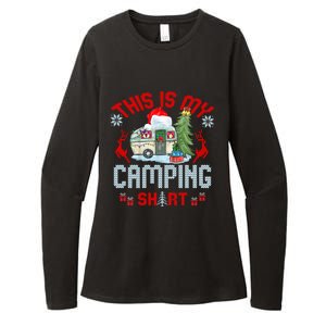 Christmas Eve This Is My Camping Gift Womens CVC Long Sleeve Shirt