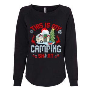 Christmas Eve This Is My Camping Gift Womens California Wash Sweatshirt