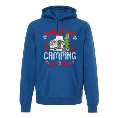 Christmas Eve This Is My Camping Gift Premium Hoodie