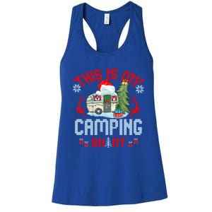 Christmas Eve This Is My Camping Gift Women's Racerback Tank