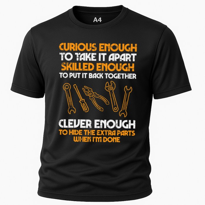 Curious Enough To Take It Apart Car Auto Garage Performance Shirt