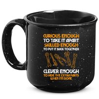 Curious Enough To Take It Apart Car Auto Garage 15oz Campfire Ceramic Mug
