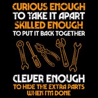 Curious Enough To Take It Apart Car Auto Garage Drawstring Bag