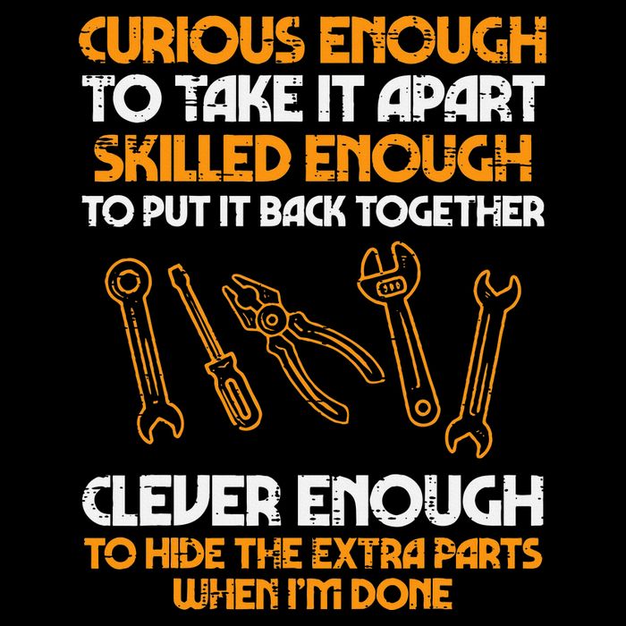 Curious Enough To Take It Apart Car Auto Garage Drawstring Bag