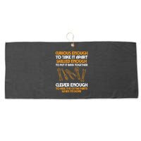 Curious Enough To Take It Apart Car Auto Garage Large Microfiber Waffle Golf Towel
