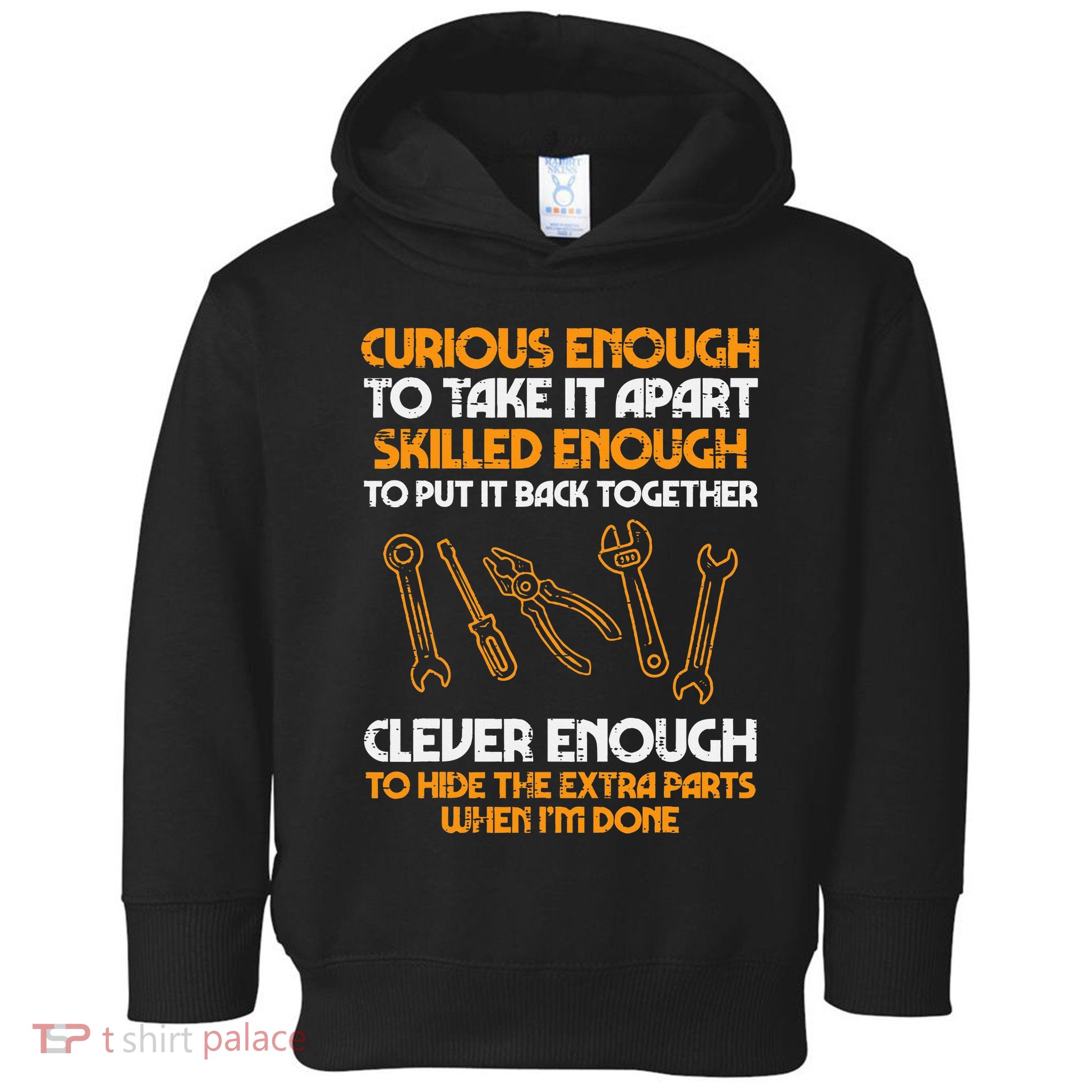 Curious Enough To Take It Apart Car Auto Garage Toddler Hoodie