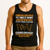 Curious Enough To Take It Apart Car Auto Garage Tank Top