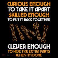 Curious Enough To Take It Apart Car Auto Garage Short Acrylic Beanie