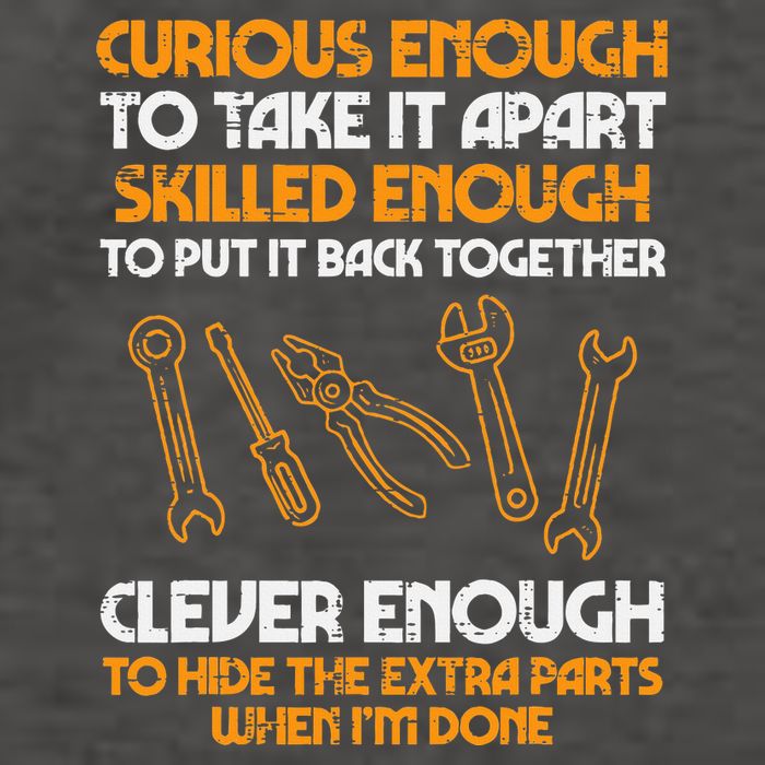 Curious Enough To Take It Apart Car Auto Garage Vector Backpack