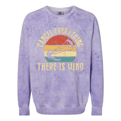 Cancel Everything There Is Wind Colorblast Crewneck Sweatshirt