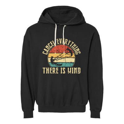 Cancel Everything There Is Wind Garment-Dyed Fleece Hoodie