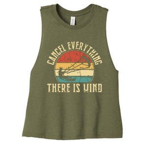 Cancel Everything There Is Wind Women's Racerback Cropped Tank