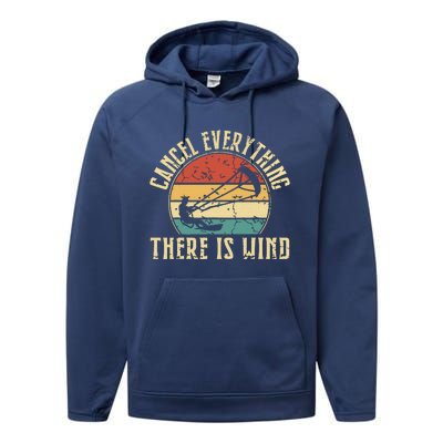 Cancel Everything There Is Wind Performance Fleece Hoodie