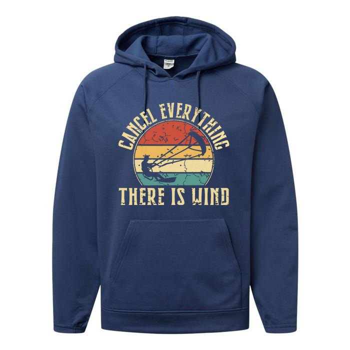 Cancel Everything There Is Wind Performance Fleece Hoodie