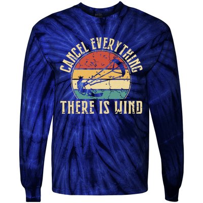 Cancel Everything There Is Wind Tie-Dye Long Sleeve Shirt