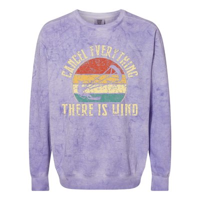 Cancel Everything There Is Wind Colorblast Crewneck Sweatshirt