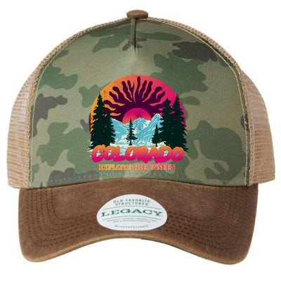 Colorado Explore The Unseen Legacy Tie Dye Trucker Hat