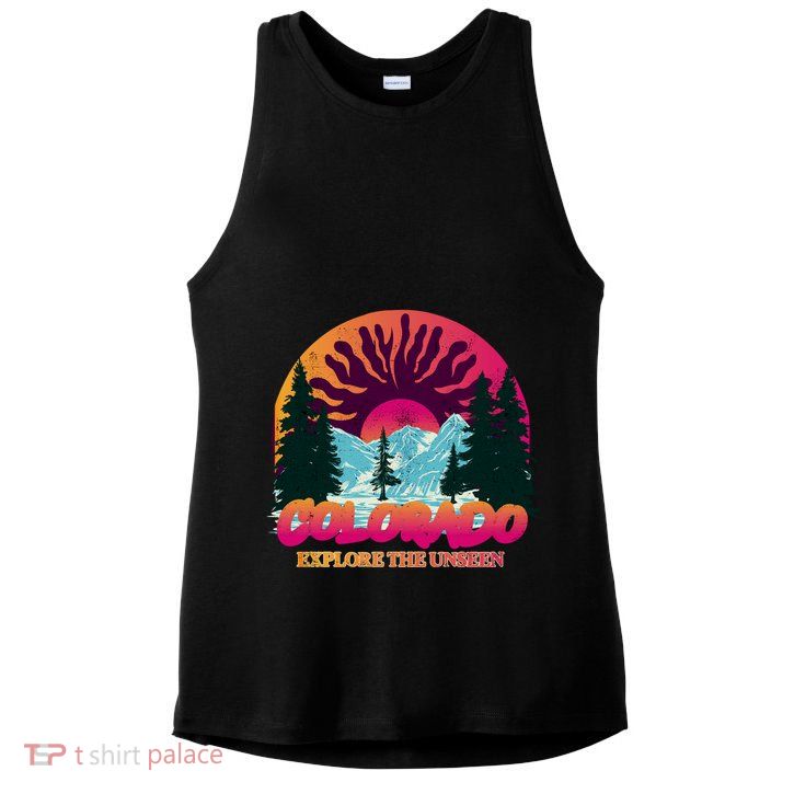 Colorado Explore The Unseen Ladies PosiCharge Tri-Blend Wicking Tank