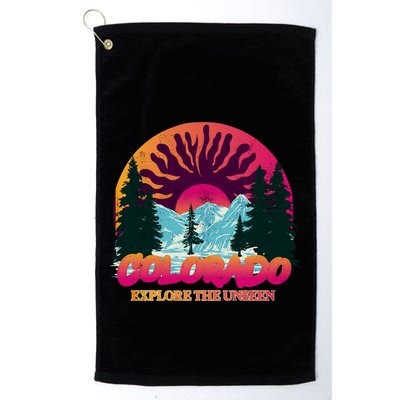 Colorado Explore The Unseen Golf Towel