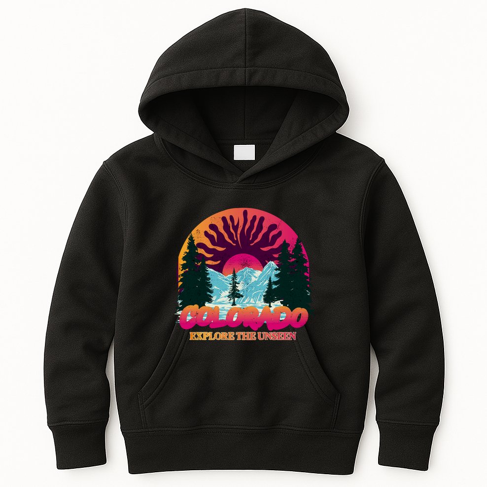Colorado Explore The Unseen Kids Hoodie
