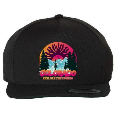 Colorado Explore The Unseen Wool Snapback Cap