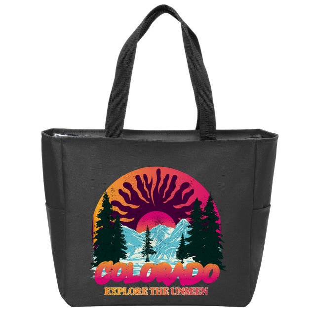 Colorado Explore The Unseen Zip Tote Bag