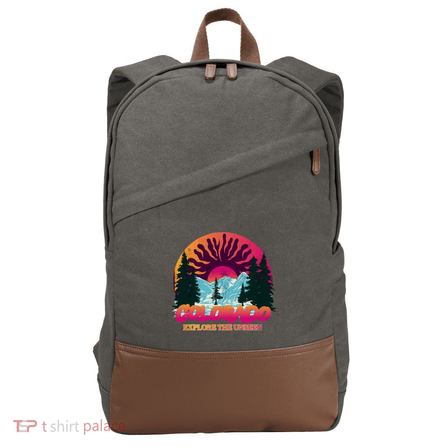 Colorado Explore The Unseen Cotton Canvas Backpack