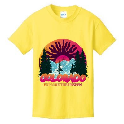 Colorado Explore The Unseen Kids T-Shirt