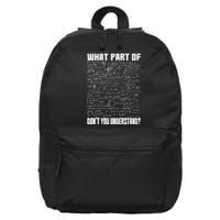 Civil Engineer TShirt Gift With An Engineering Funny Motive 16 in Basic Backpack