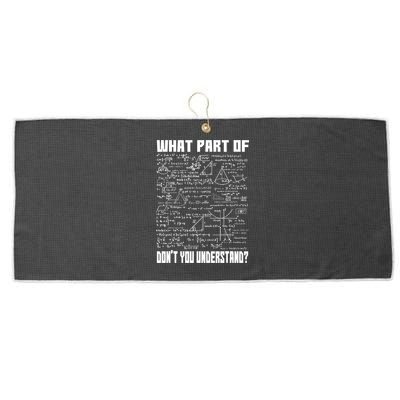 Civil Engineer Gift With An Engineering Funny Motive Large Microfiber Waffle Golf Towel