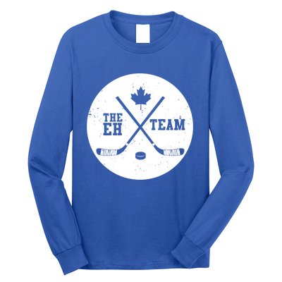 Canada Eh Team Cool Hockey Gift Long Sleeve Shirt