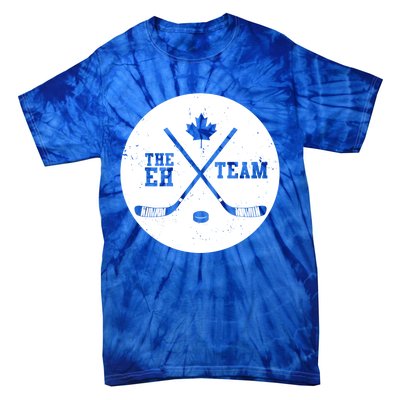 Canada Eh Team Cool Hockey Gift Tie-Dye T-Shirt