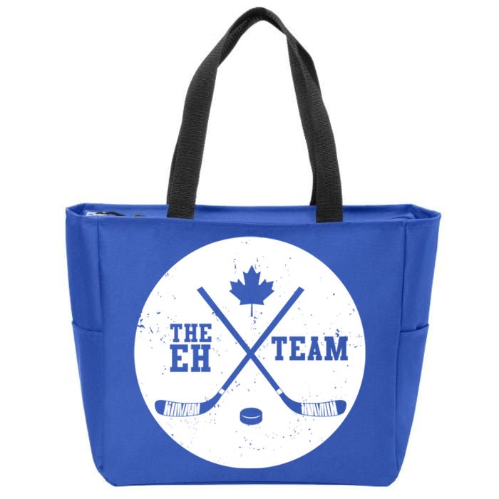 Canada Eh Team Cool Hockey Gift Zip Tote Bag