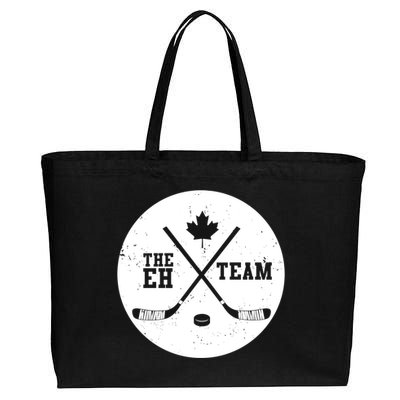 Canada Eh Team Cool Hockey Gift Cotton Canvas Jumbo Tote