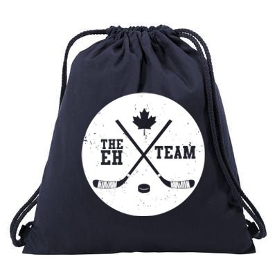 Canada Eh Team Cool Hockey Gift Drawstring Bag