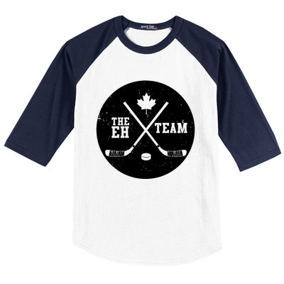 Canada Eh Team Cool Hockey Gift Baseball Sleeve Shirt