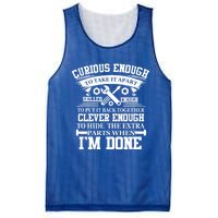 Clever Enough To Hide The Extra Parts When IM Done Mechanic Gift Mesh Reversible Basketball Jersey Tank