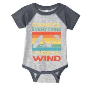 Cancel Everything There Is Wind Kiteboarding Kite Kitesurfer Infant Baby Jersey Bodysuit