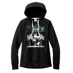 California Enjoy The Summer Surf Women's Fleece Hoodie