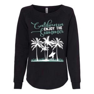 California Enjoy The Summer Surf Womens California Wash Sweatshirt