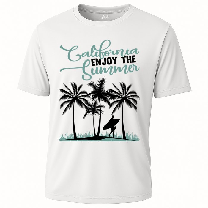 California Enjoy The Summer Surf Cooling Performance Crew T-Shirt