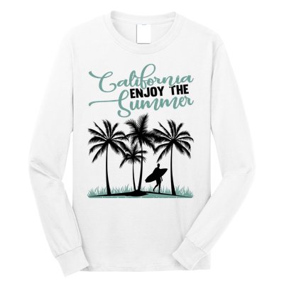 California Enjoy The Summer Surf Long Sleeve Shirt