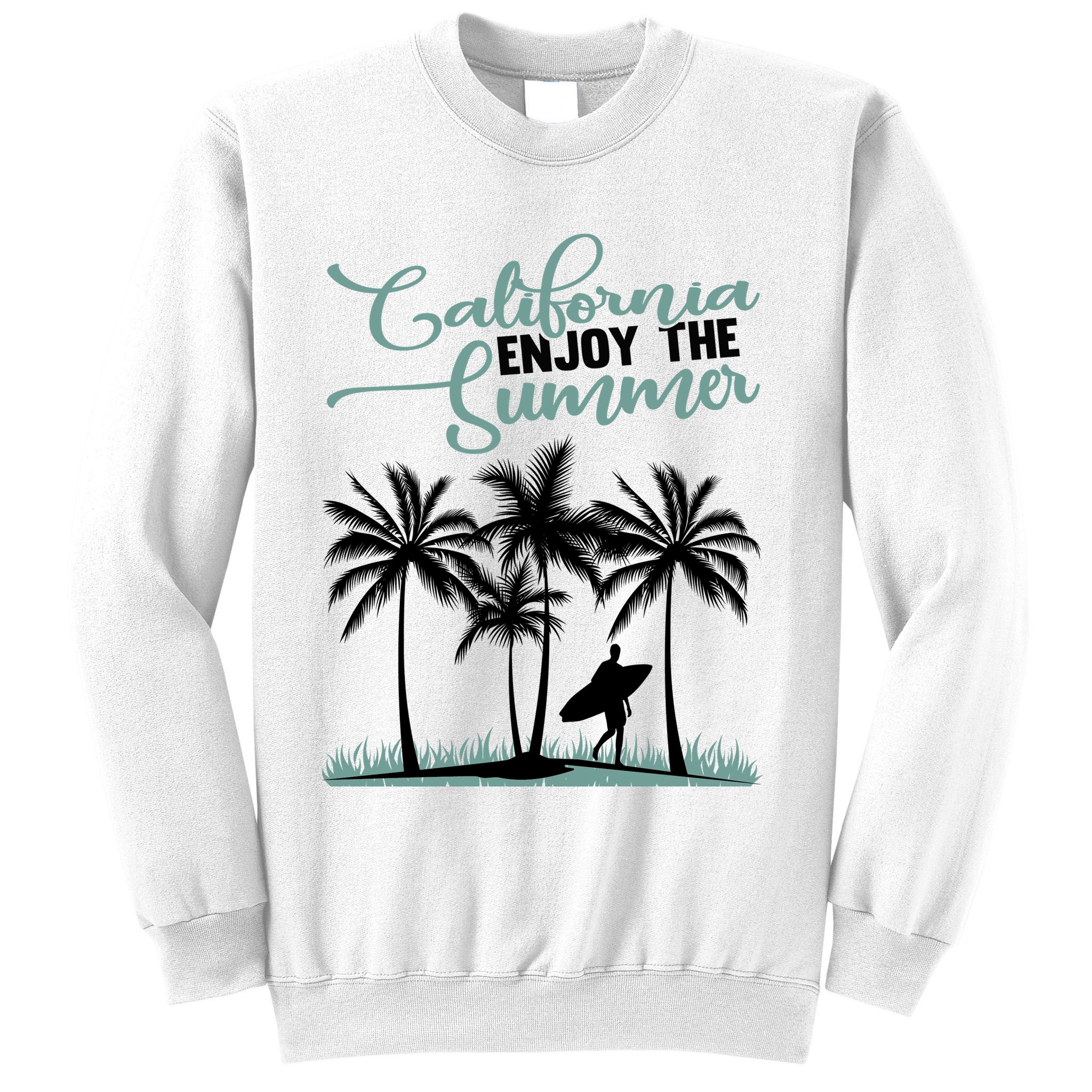 California Enjoy The Summer Surf Sweatshirt