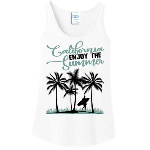 California Enjoy The Summer Surf Ladies Essential Tank